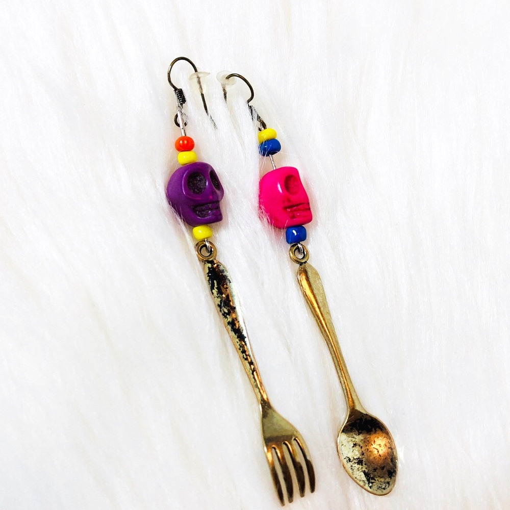 Spoon & Fork Drop Earrings
